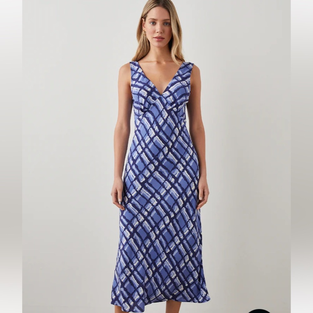Rails Audrina Dress - azure plaid NWOT